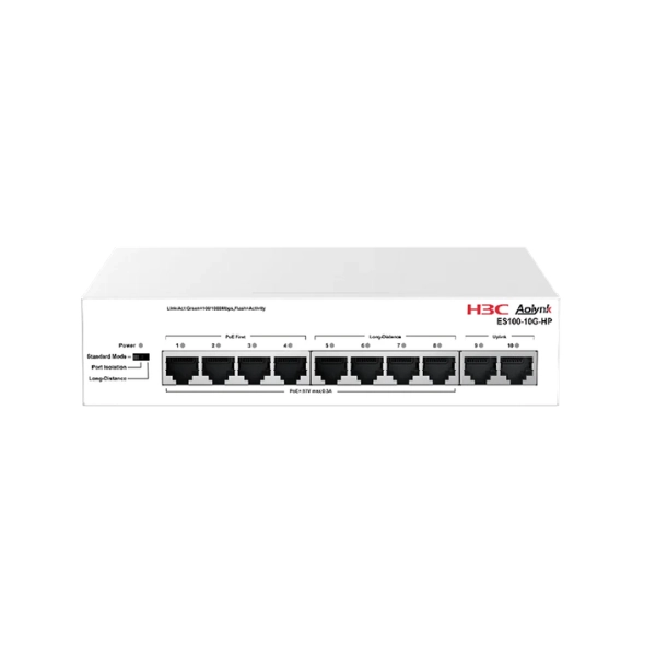 H3C Switch PoE không quản lý H3C Aolynk ES100-10G-HP | AOLYNK ES100-10G-HP