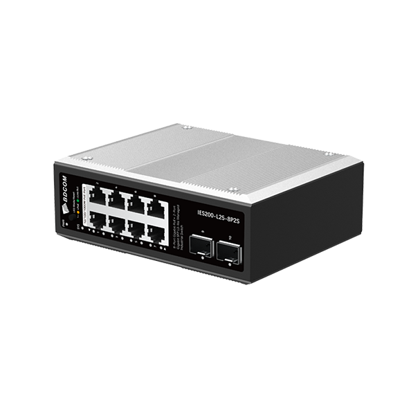 BDCOM Switch công nghiệp L2+ Managed BDCOM IES200-L25-8P2S 2 cổng SFP, 8 cổng PoE+ Gigabit