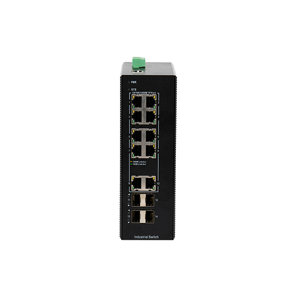 BDCOM Switch công nghiệp L2+ Managed BDCOM IES200-V25-4S10T 4 cổng SFP, 10 cổng Gigabit