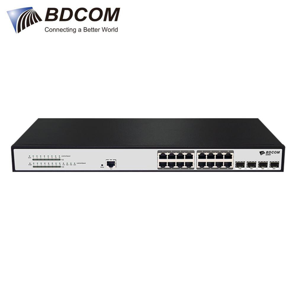 BDCOM Switch Managed PoE BDCOM S2500-16P4S 16 cổng PoE+ Gigabit, 4 cổng SFP