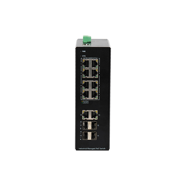BDCOM Switch công nghiệp L2+ Managed BDCOM IES200-V25-4S2T8P 4 cổng SFP, 2 cổng Gigabit
