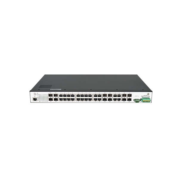 BDCOM Switch công nghiệp Layer 3 Lite BDCOM IES2000-5024T8C4X 16 cổng Gigabit, 8 cổng combo Gigabit
