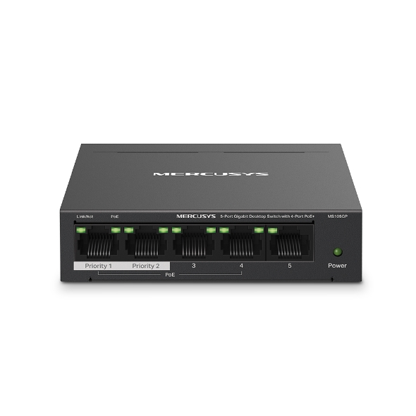 Mercusys Switch không quản lý PoE MERCUSYS MS105GP