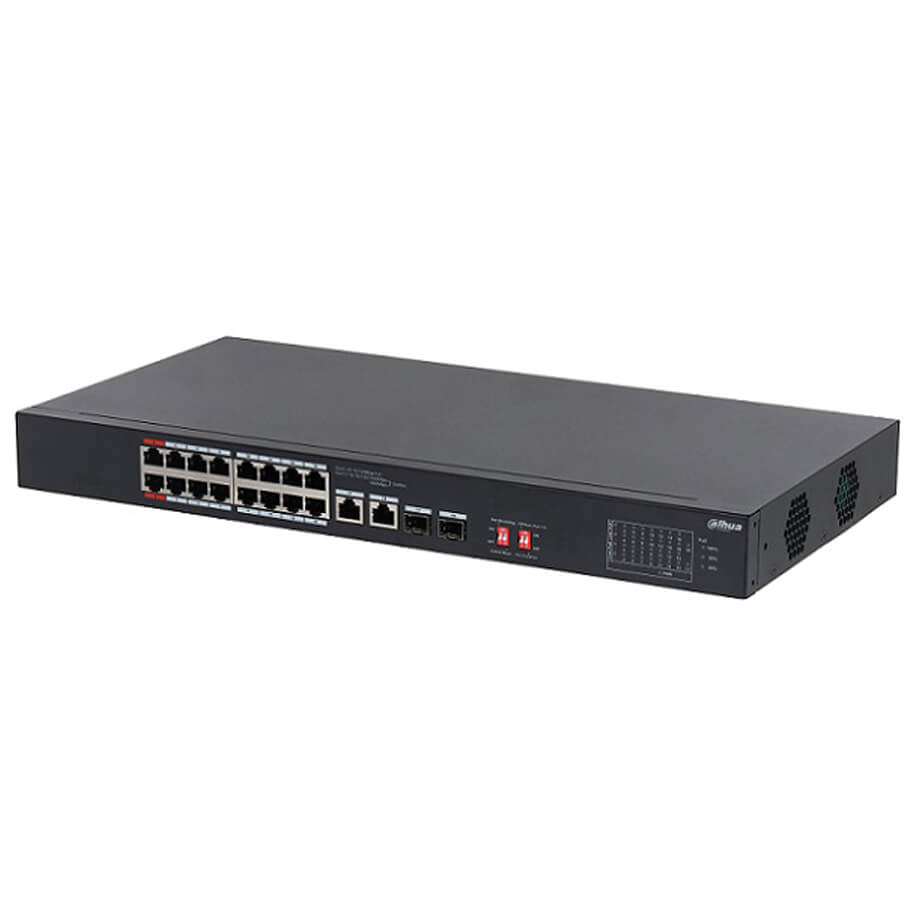 Dahua Switch Dahua 16 cổng 10/100 Mbps PoE | DH-S3218-16ET-135
