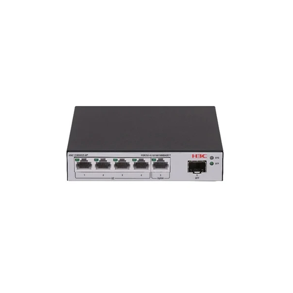 H3C Switch Smart Managed 4 cổng H3C S1600V2-6P | H3C S1600V2-6P