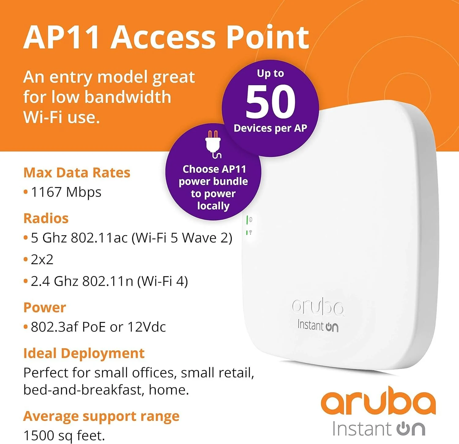 Aruba Instant On AP11 (bundle) Access Point