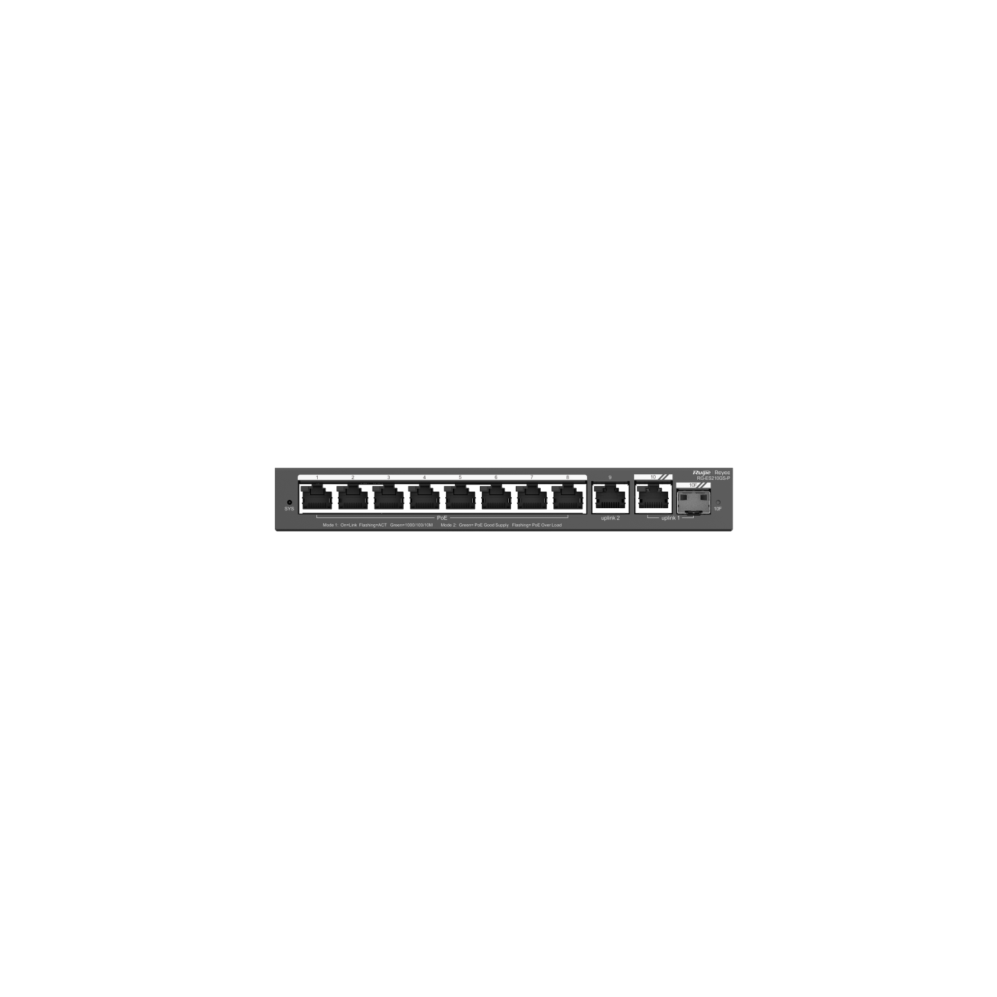 Ruijie-Reyee Layer 2 Smart Managed PoE Switch 20 Cổng 10/100/1000BASE-T công suất 250W RG-ES220GS-P
(250W)