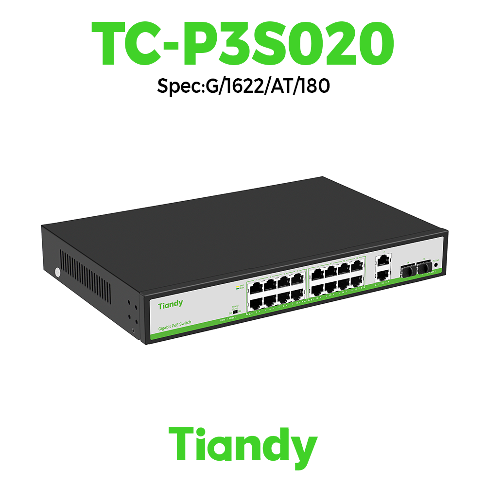 SWITCH TIANDY TC-P3S020 
Spec:G/1622/AT/180