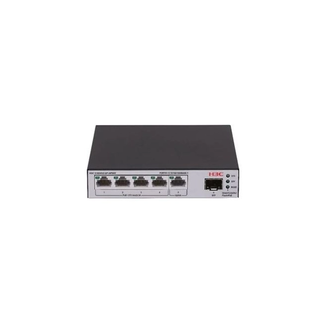 H3C Switch PoE+ Smart Managed 4 cổng H3C S1600V2-6P-HPWR | H3C S1600V2-6P-HPWR